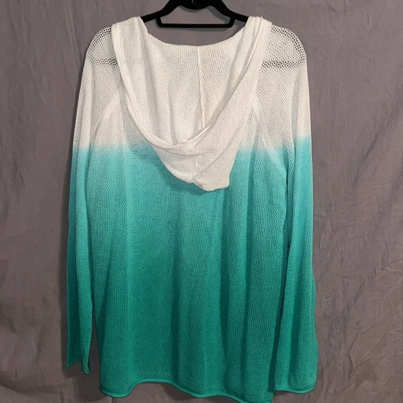 CARIBEAN JOE Beach net coverup hoodie - Picture 5 of 5